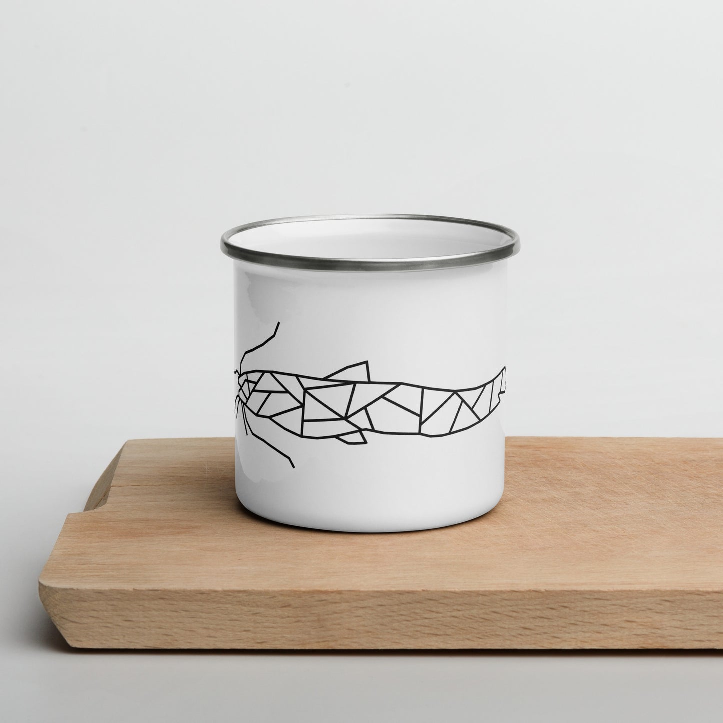 Wels logo enamel mug