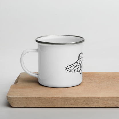 Zander logo enamel mug