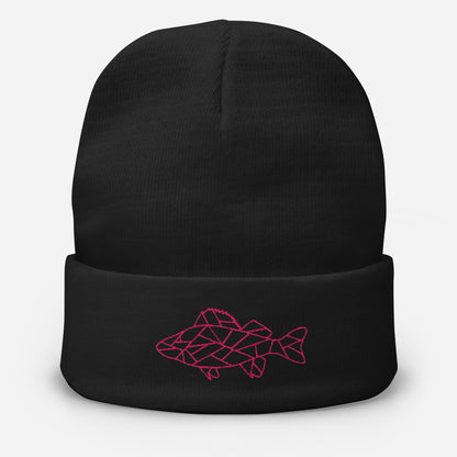 Barsch-Logo Pink Bestickte Beanie